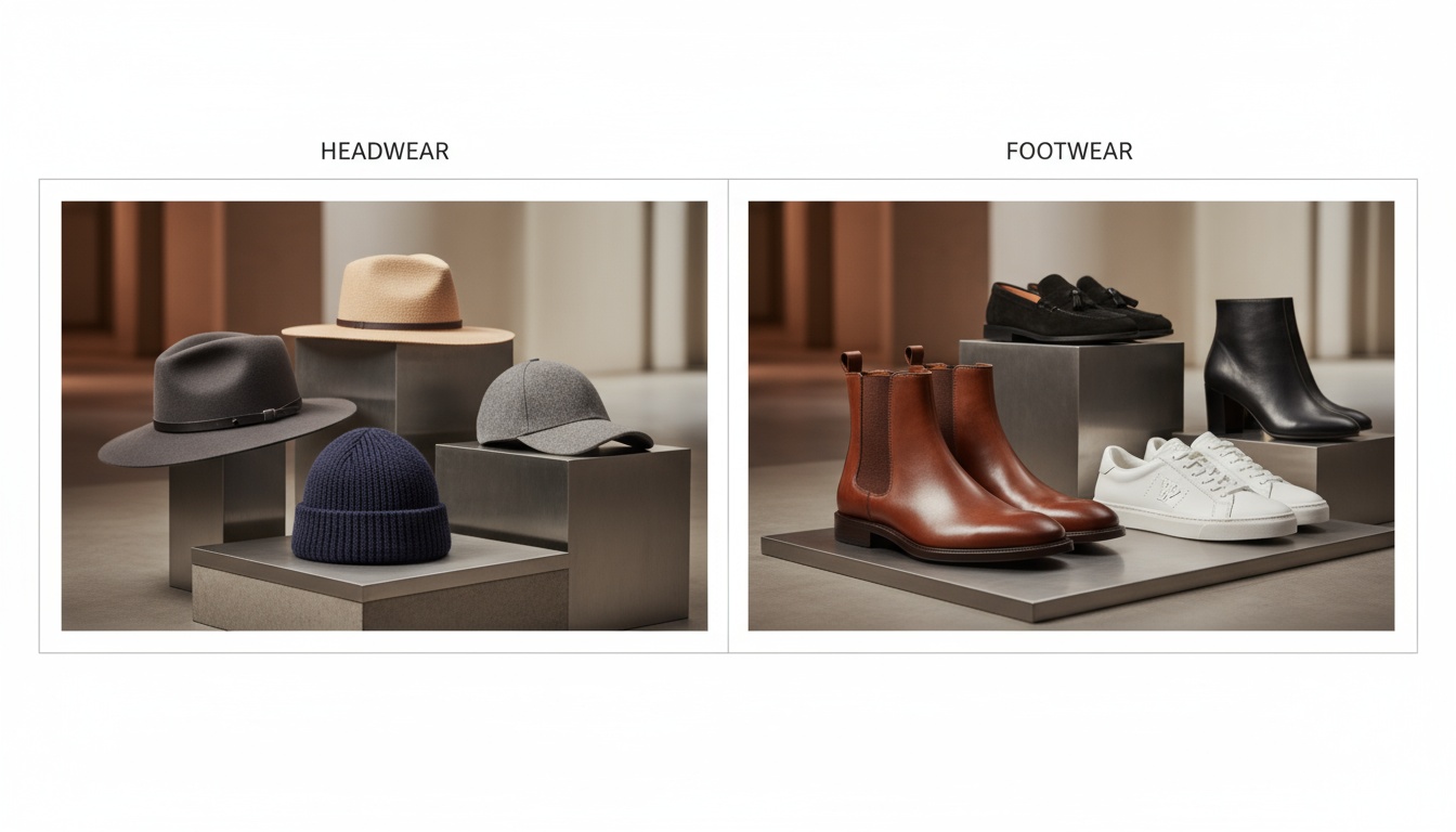 Footwear & Headwear Category Split